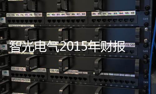 智光电气2015年财报分析：节能服务为企业找到新出路