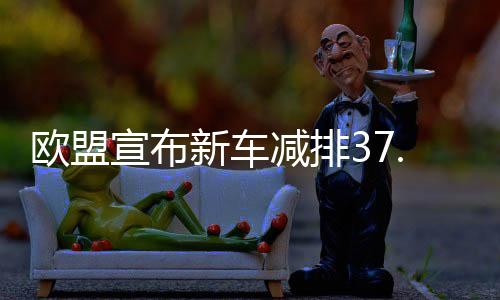 欧盟宣布新车减排37.5% 推动电动汽车发展
